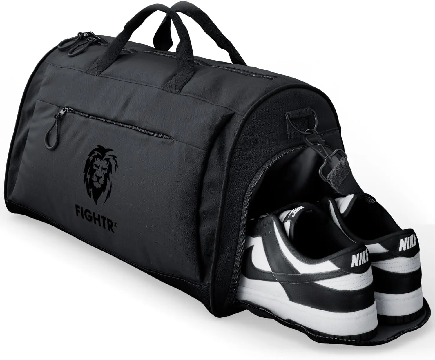 FIGHTR Sports bag & travel Duffel bag for men and women - with shoe compartment & wet compartment - bag for sports, fitness & travel
