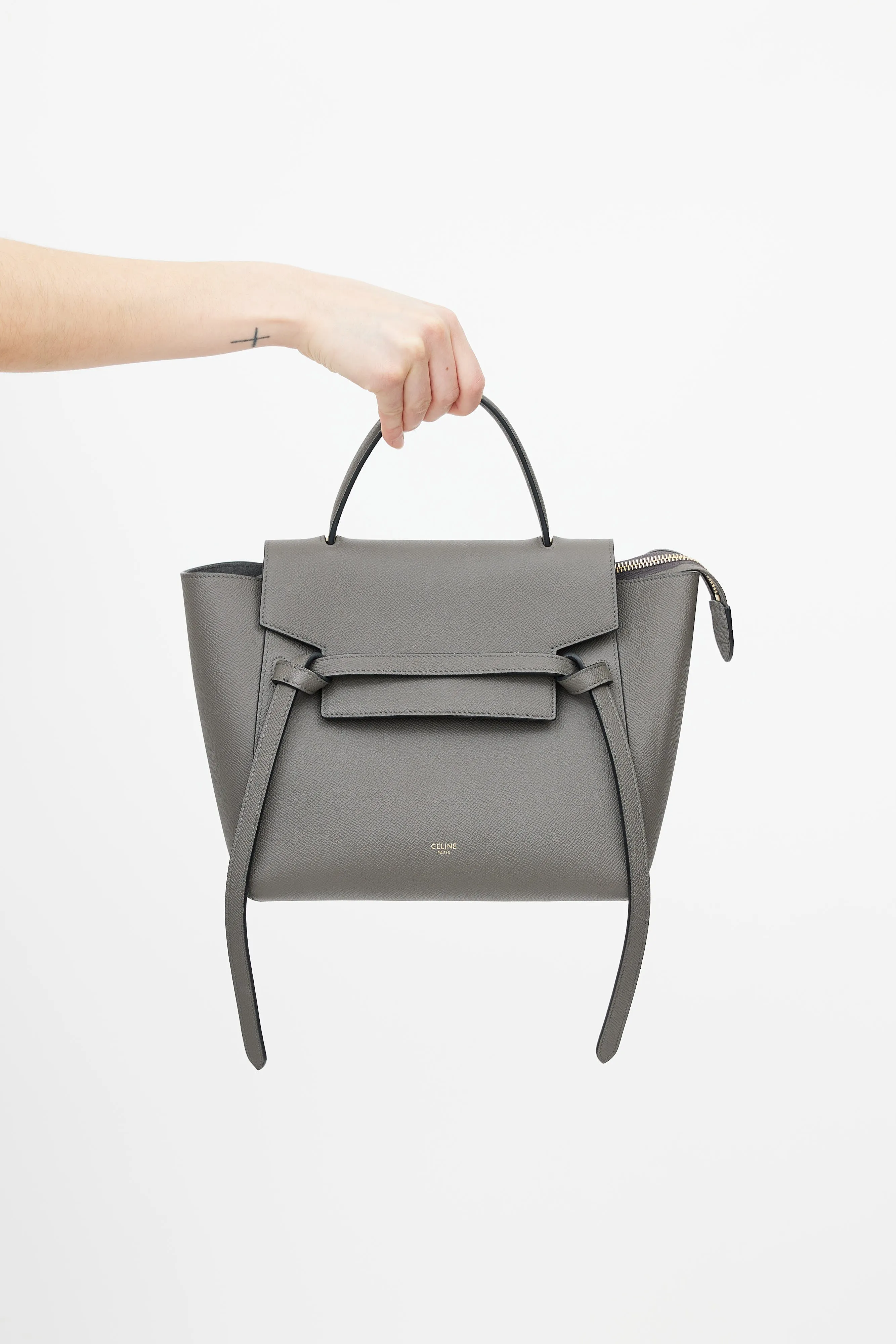 Grey Micro Belt Bag