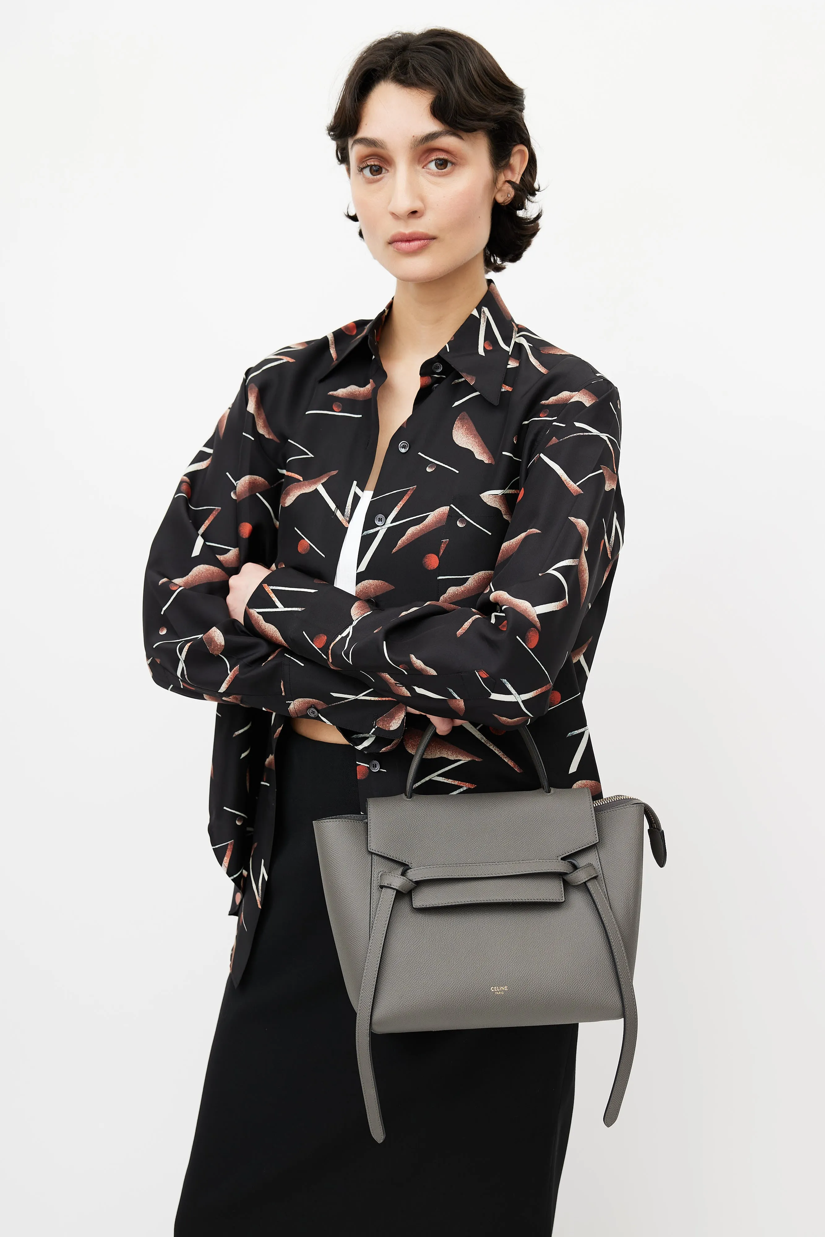 Grey Micro Belt Bag