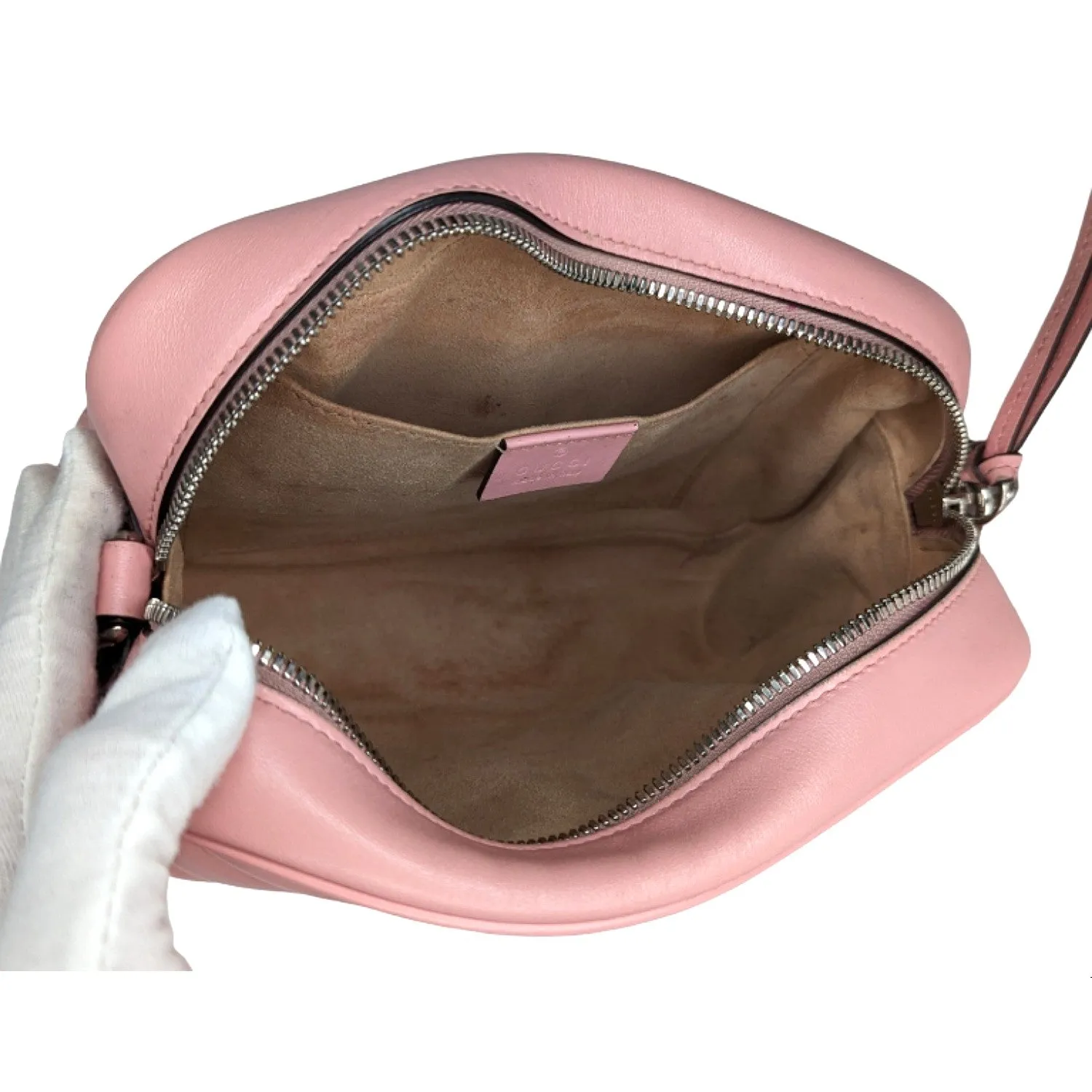 Gucci Pink Small GG Marmont Shoulder Bag