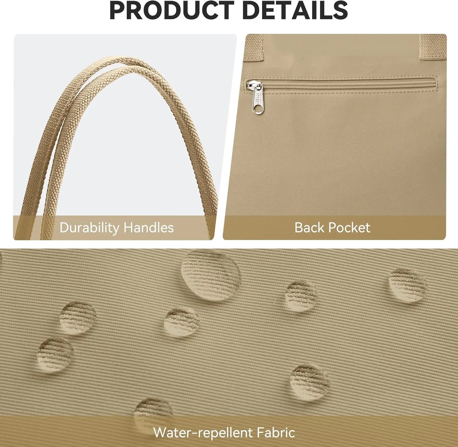 KALIDI Tote Bag for Women Nylon Top-Handle Purse,Shoulder Hobo handBag with Zipper Leisure Foldable Weekend