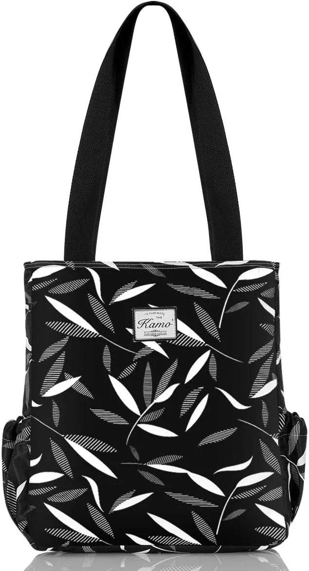 KAMO Floral Tote Bag - Waterproof Lightweight Handbags Travel Shoulder Bag for Hiking Yoga Gym Swimming Travel Beach
