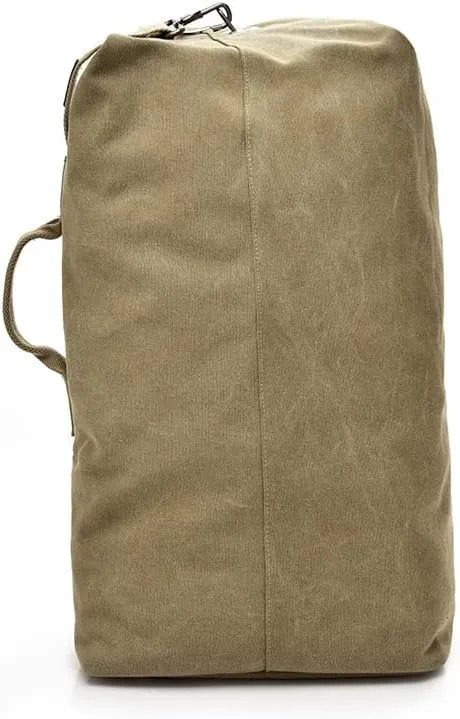 Large Capacity Backpack Male Luggage Canvas Backpack Bucket Shoulder Bags Leisure Men Backpacks(S code)