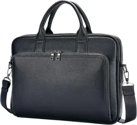 Leather Briefcase for Women Men's Business Briefcase Large Capacity Laptop Bag