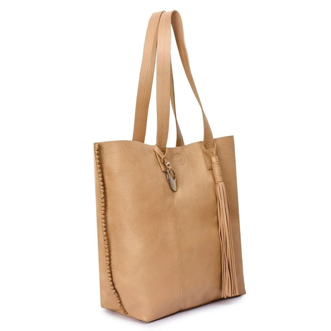 Leather Tote Bag - PRU1350