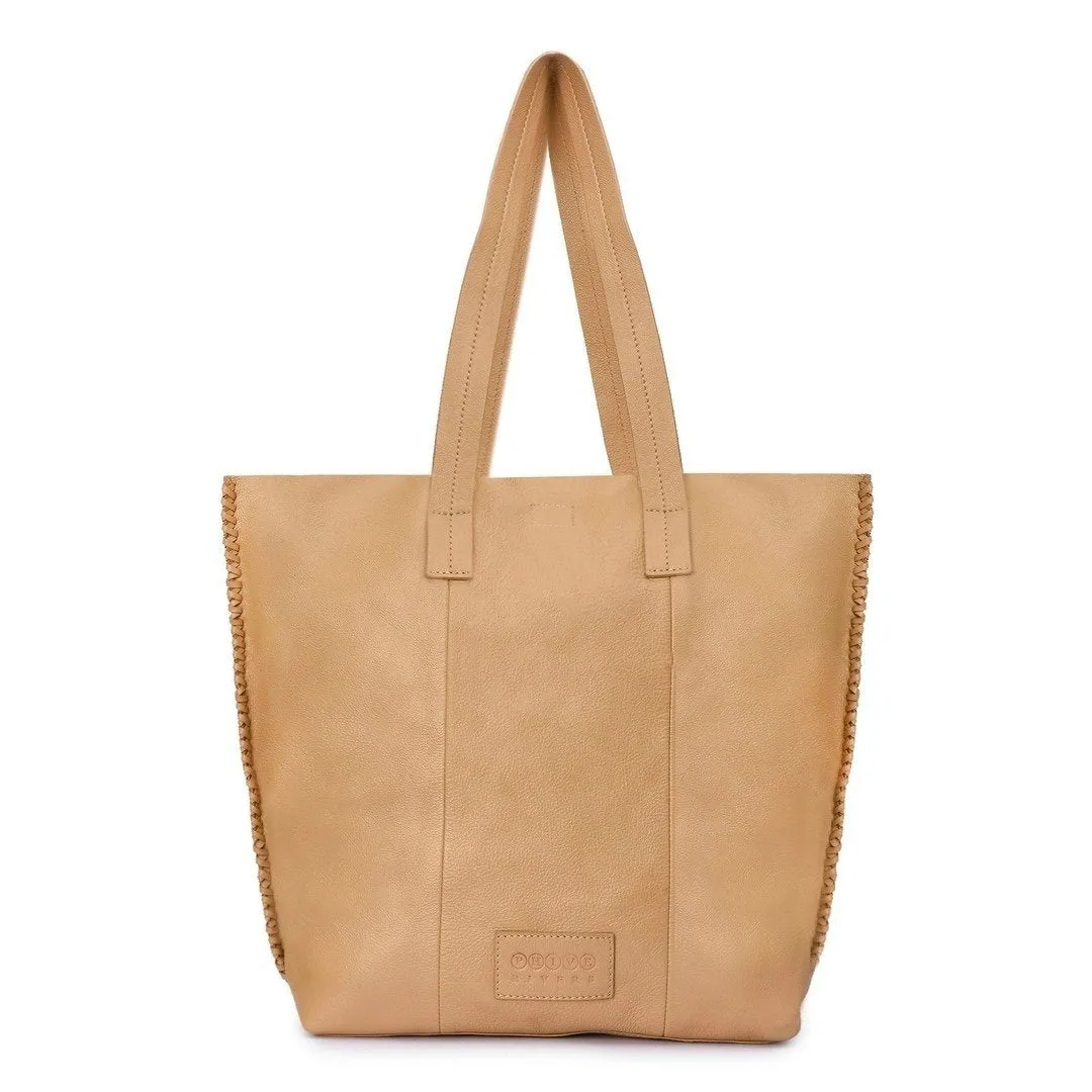 Leather Tote Bag - PRU1350