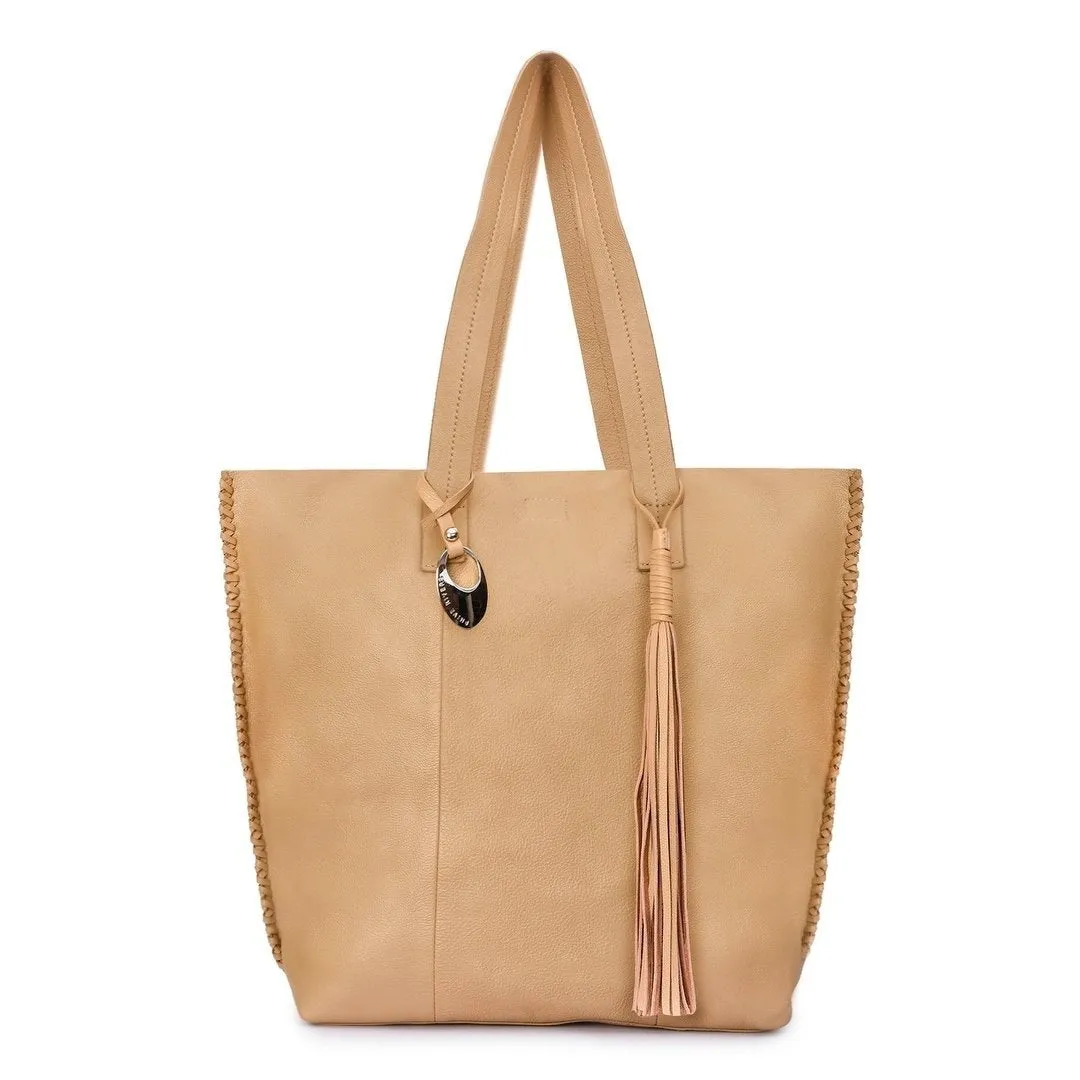 Leather Tote Bag - PRU1350