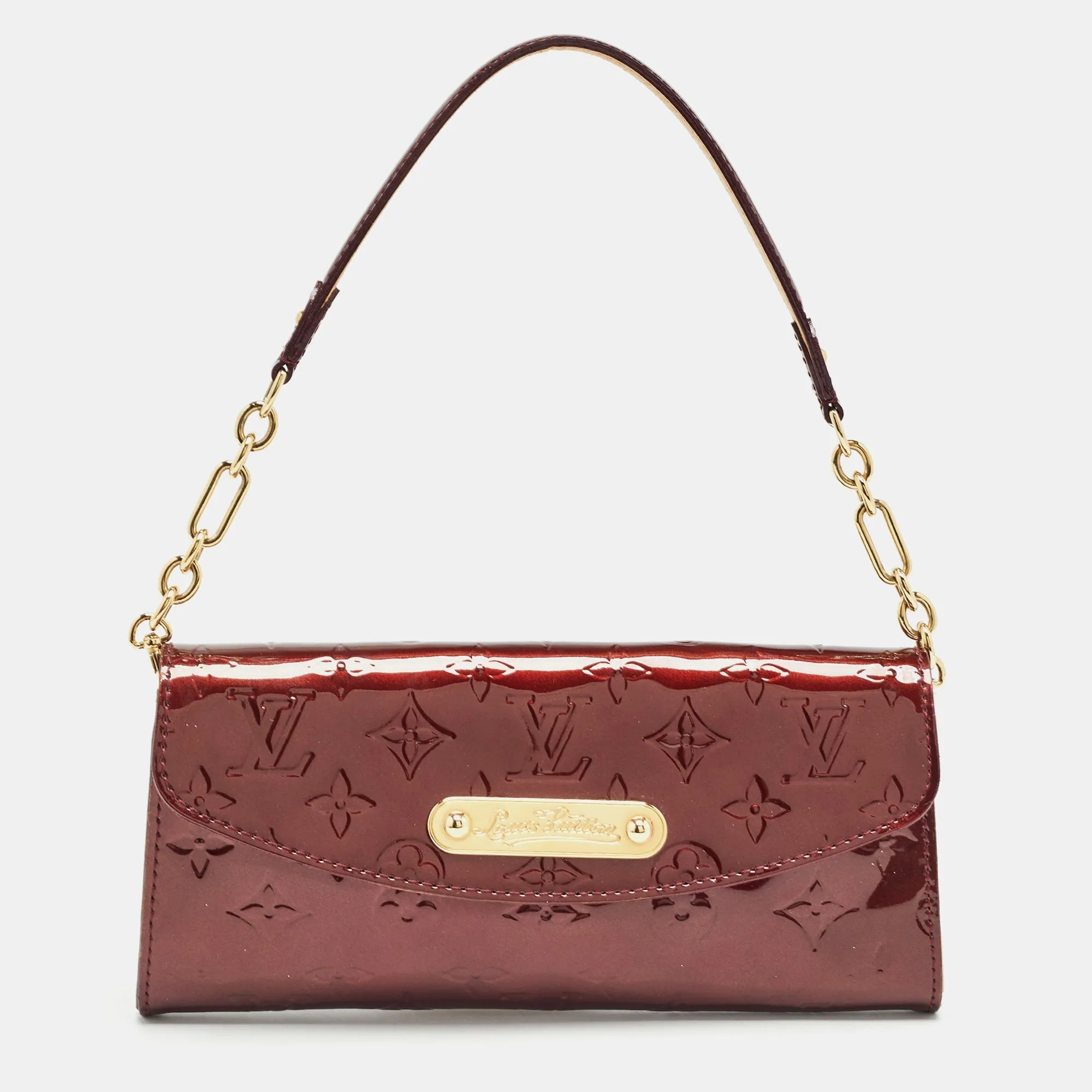 Louis Vuitton Amarante Monogram Vernis Sunset Boulevard Bag