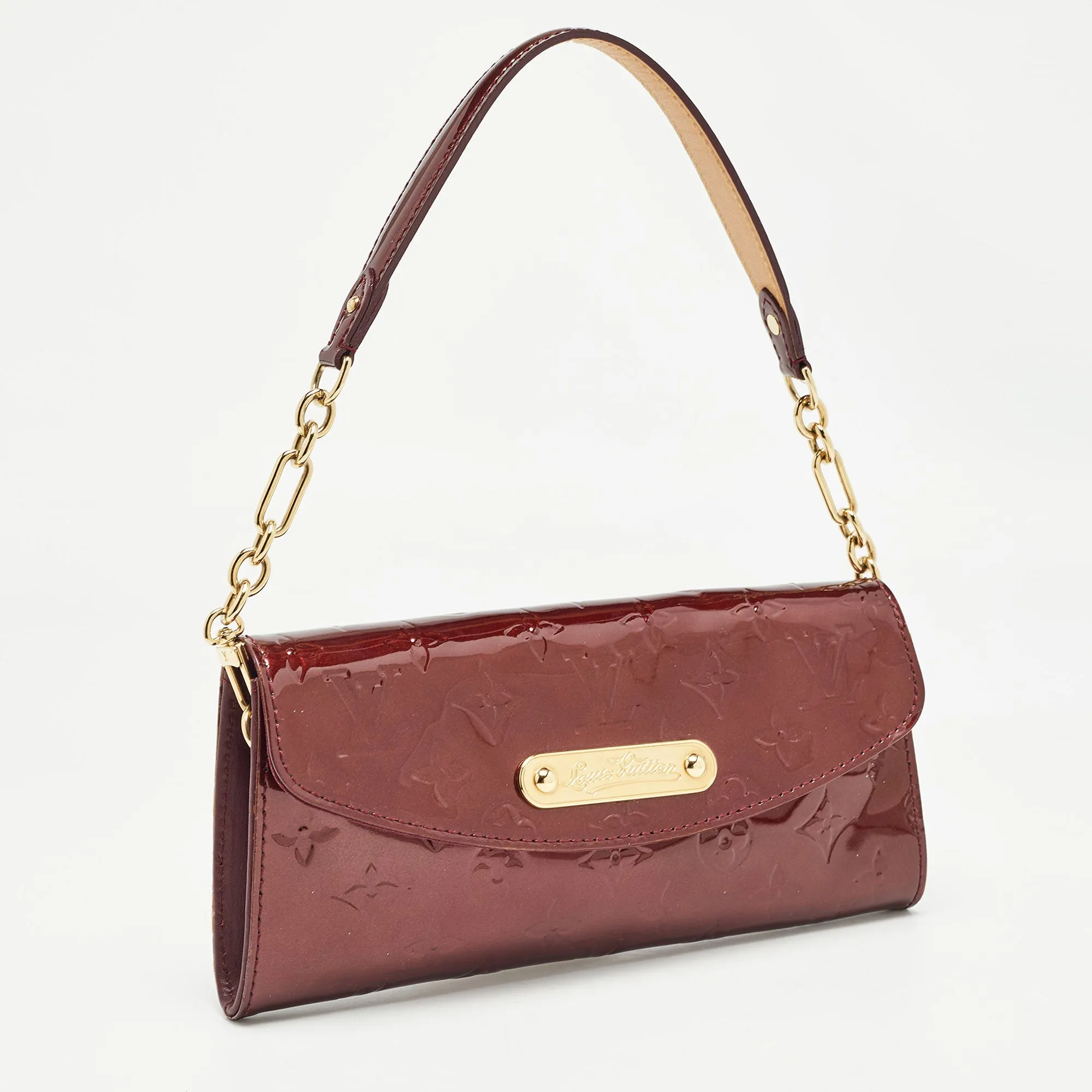 Louis Vuitton Amarante Monogram Vernis Sunset Boulevard Bag