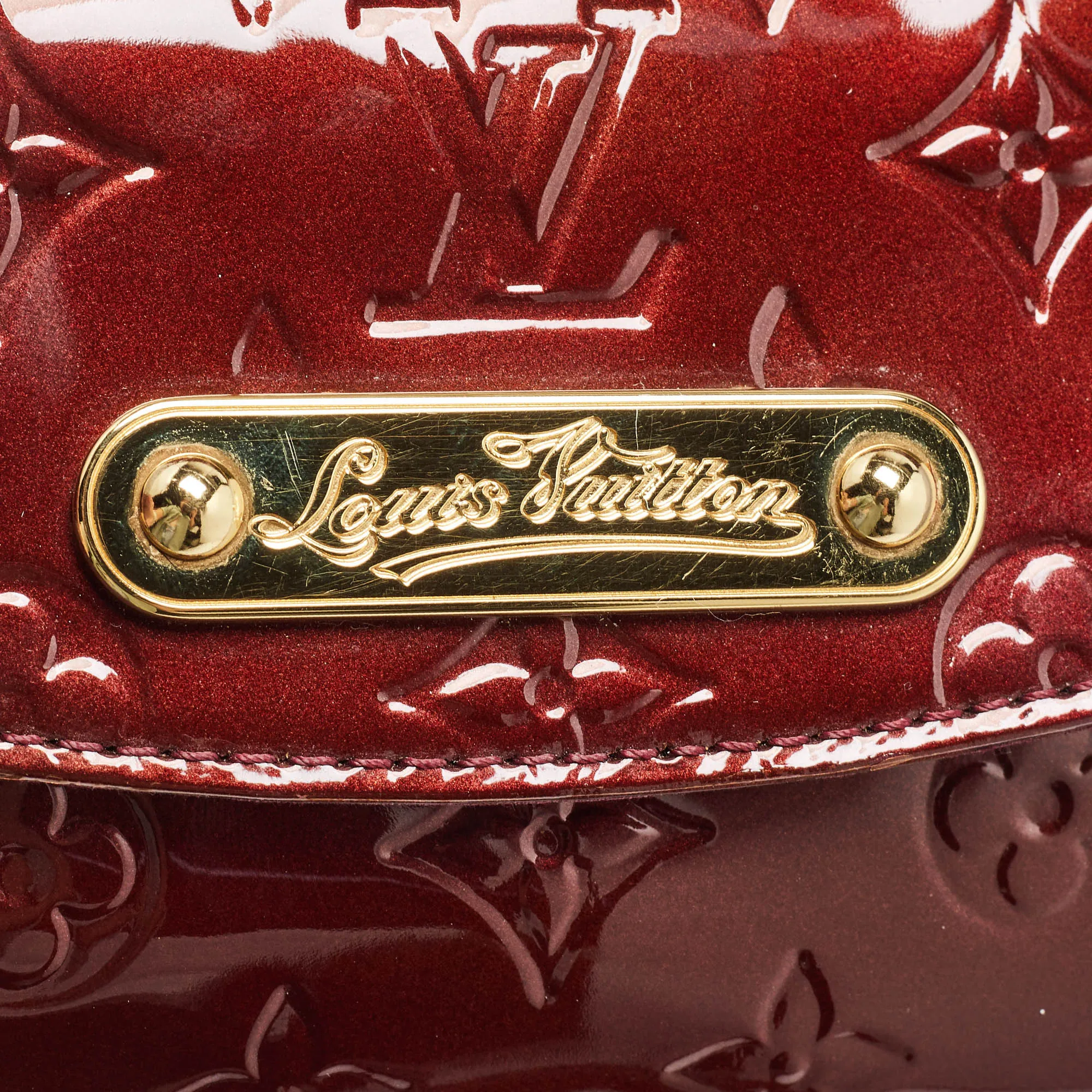 Louis Vuitton Amarante Monogram Vernis Sunset Boulevard Bag