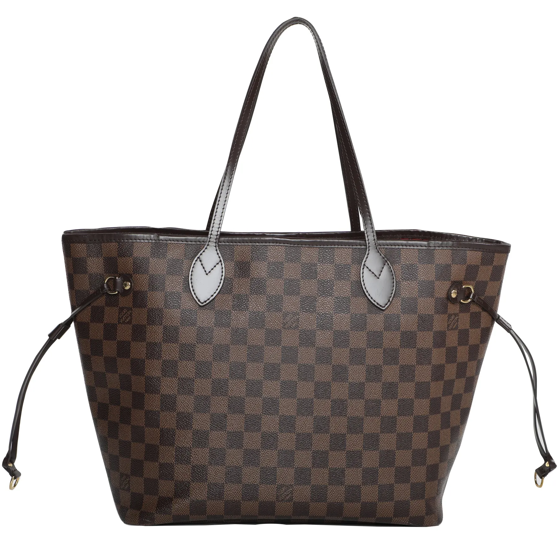 Louis Vuitton Damier Never Full Tote Leather Shoulder Bag