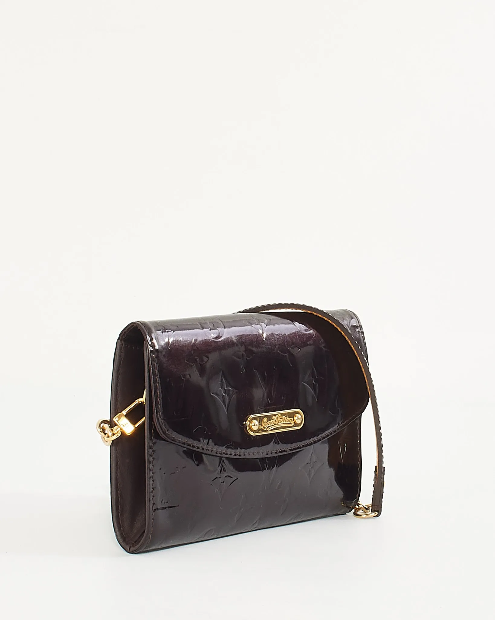 Louis Vuitton Monogram Vernis Amarante Sunset Boulevard Shoulder Bag
