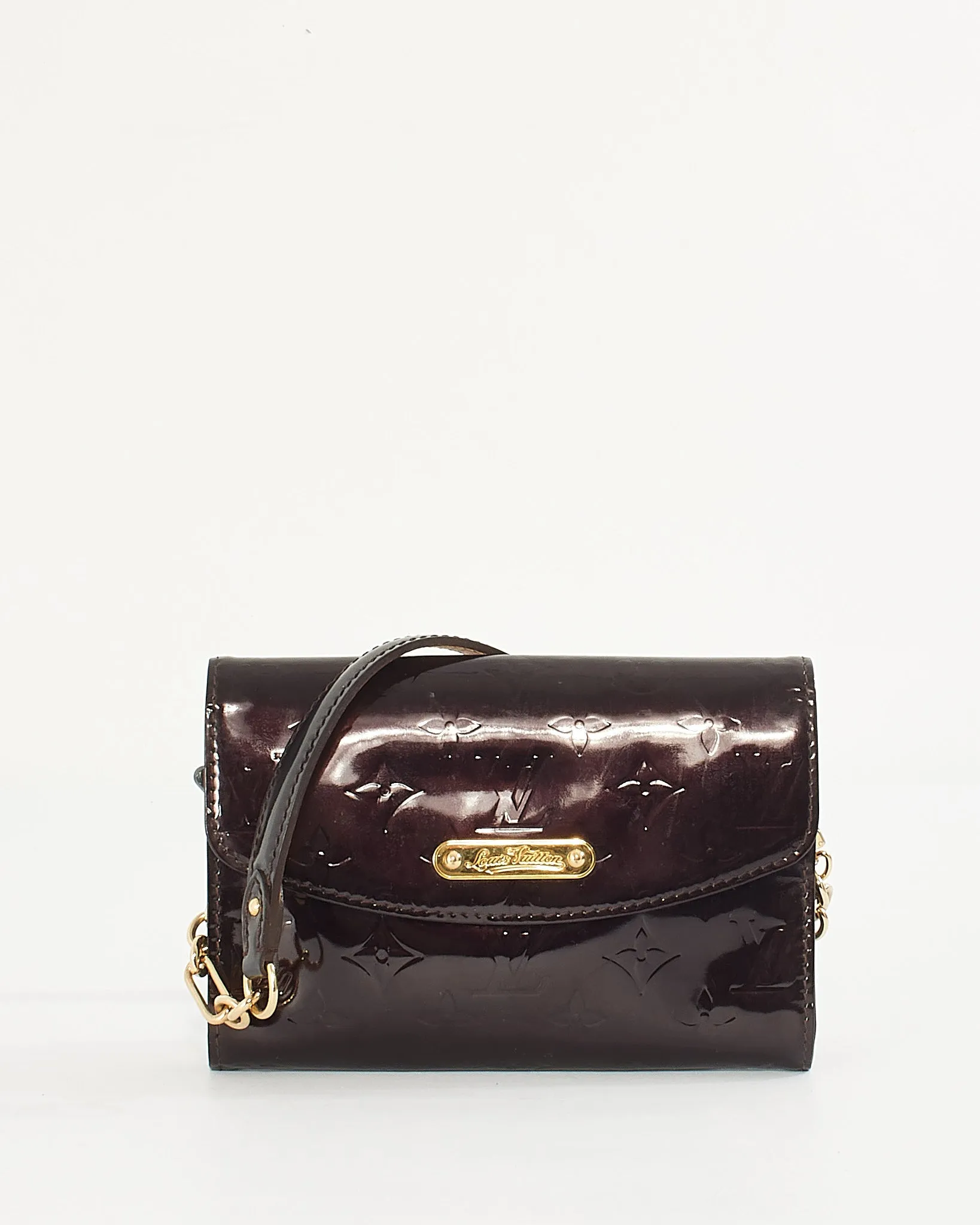 Louis Vuitton Monogram Vernis Amarante Sunset Boulevard Shoulder Bag