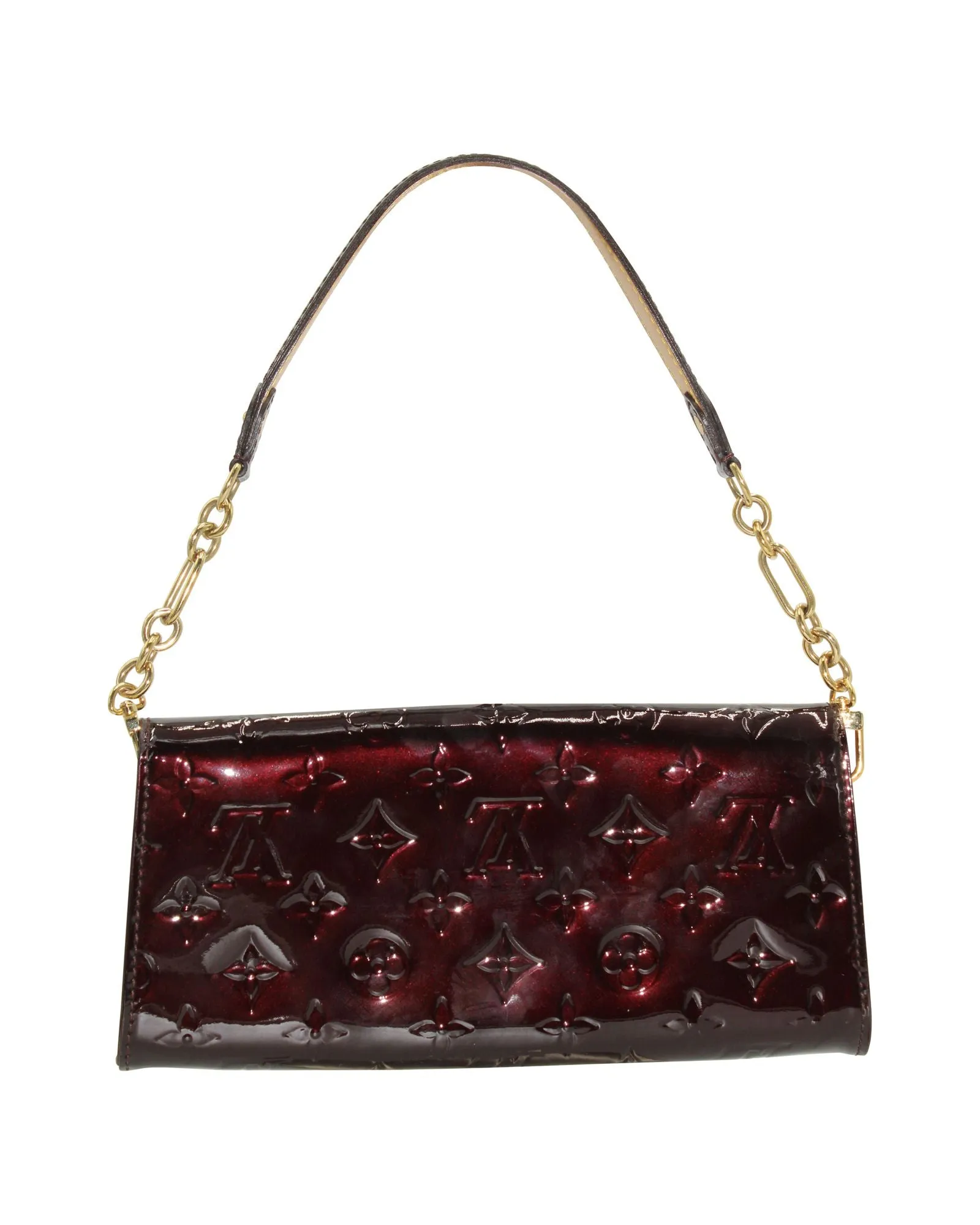 Louis Vuitton Sunset Boulevard Shoulder Bag in Violet Monogram 'Vernis' Patent Leather