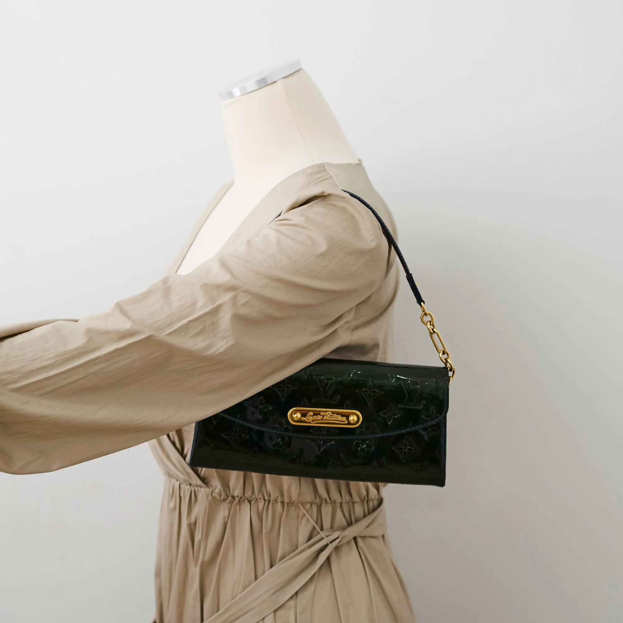 Louis Vuitton Vernis Sunset Boulevard Shoulder Bag Green