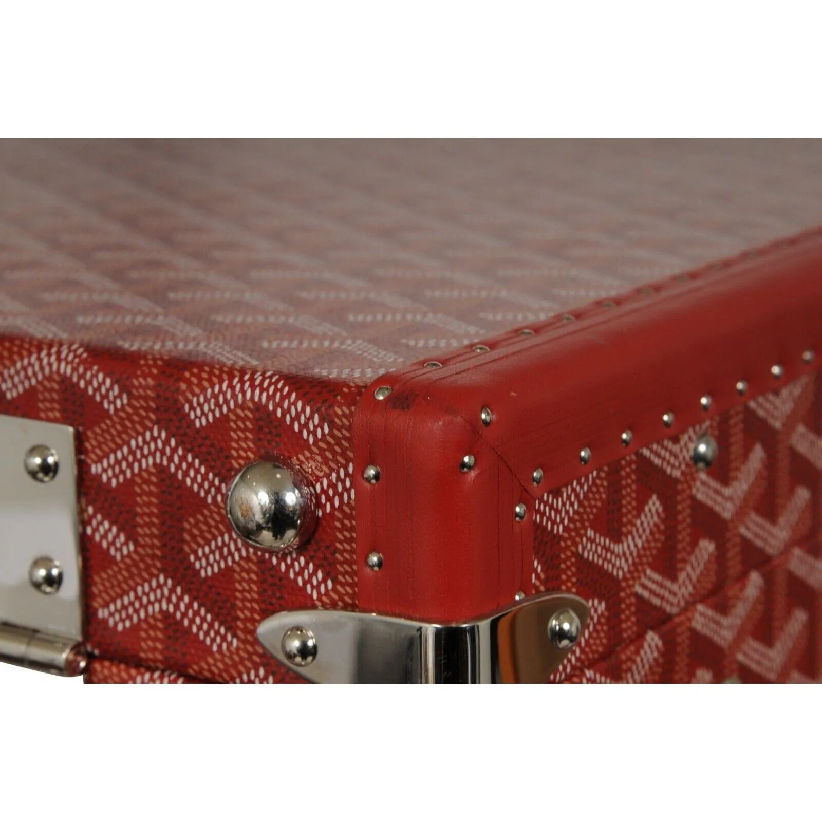 Manoir GM Red Briefcase Travel Computer Trunk Bag Luggage Carry On