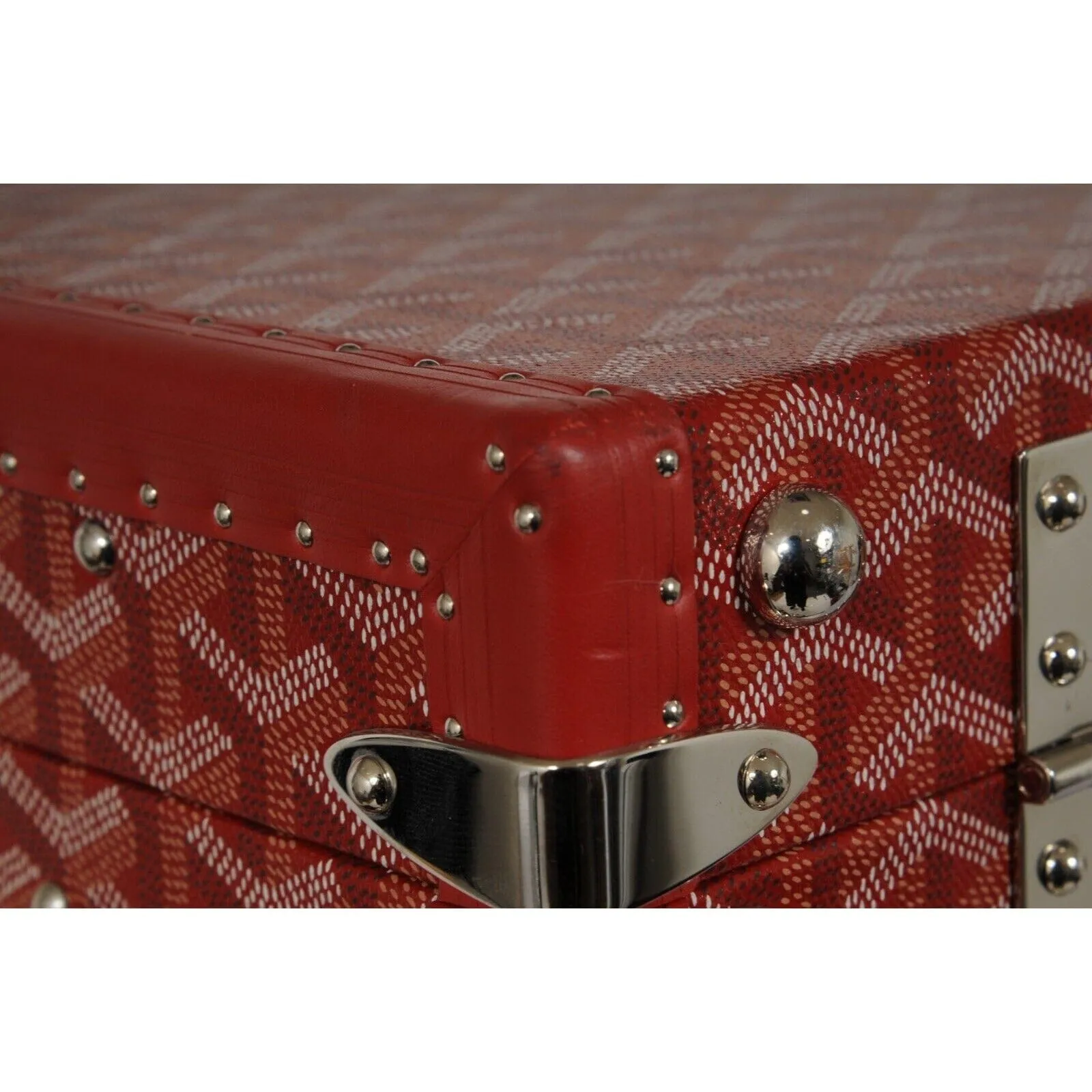 Manoir GM Red Briefcase Travel Computer Trunk Bag Luggage Carry On