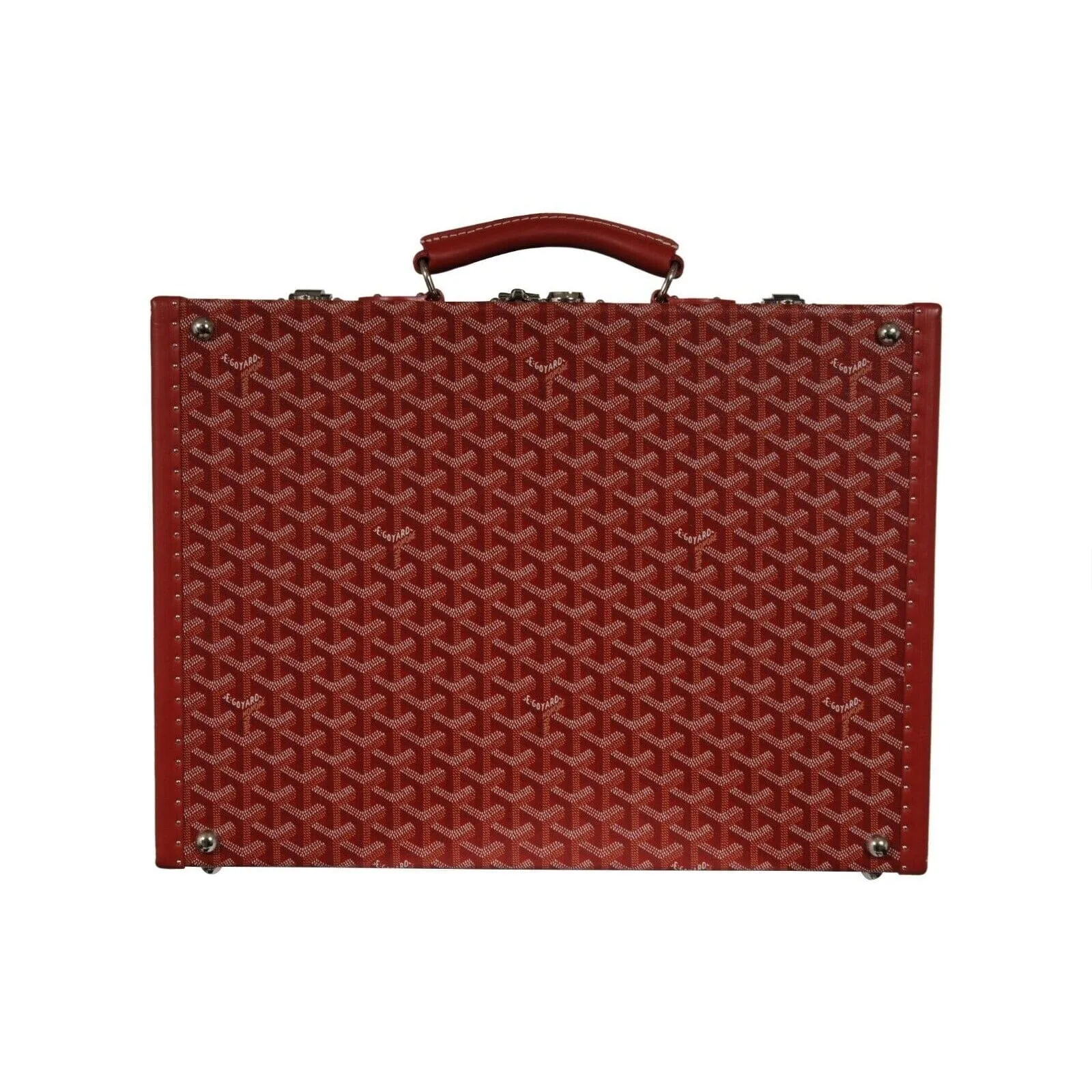 Manoir GM Red Briefcase Travel Computer Trunk Bag Luggage Carry On