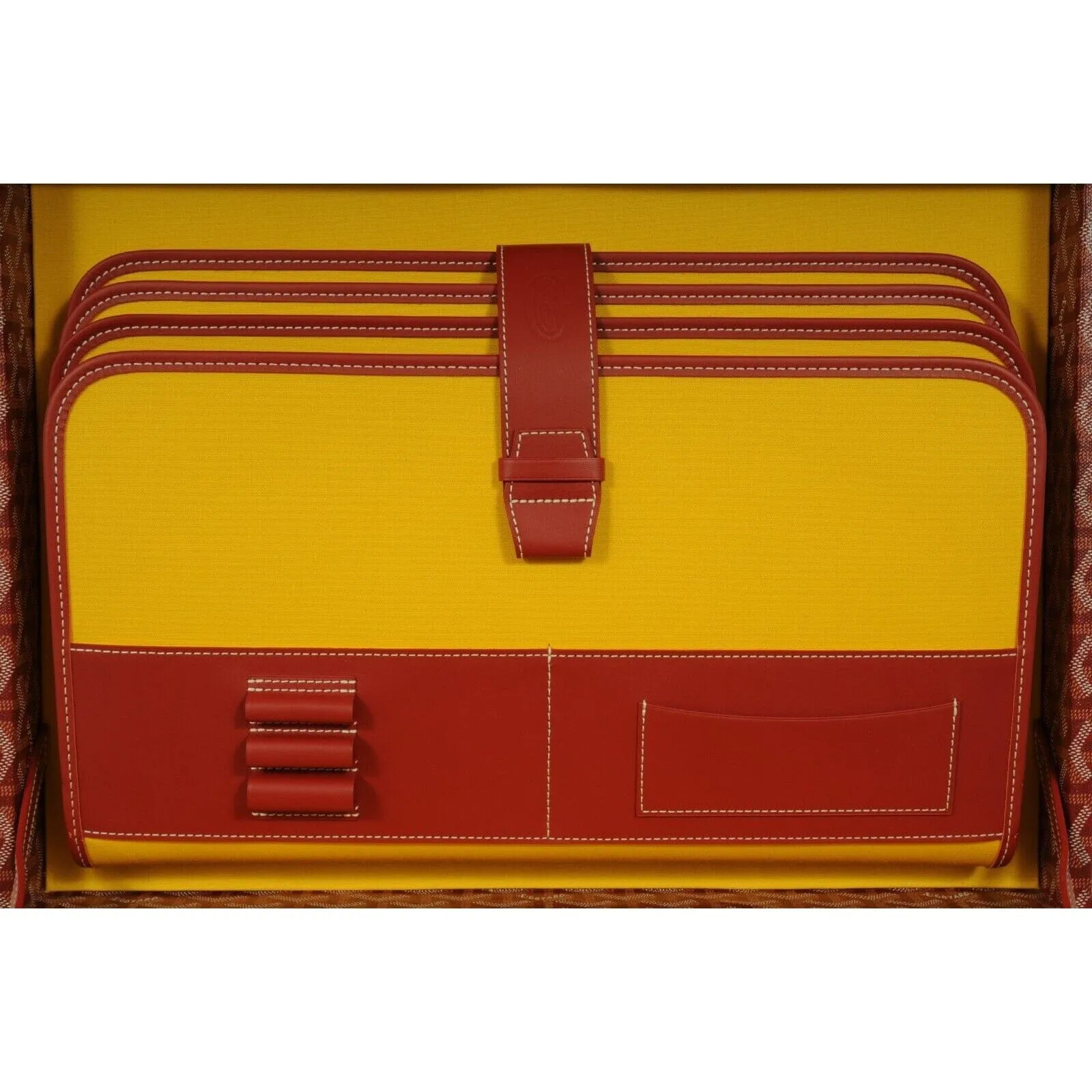 Manoir GM Red Briefcase Travel Computer Trunk Bag Luggage Carry On