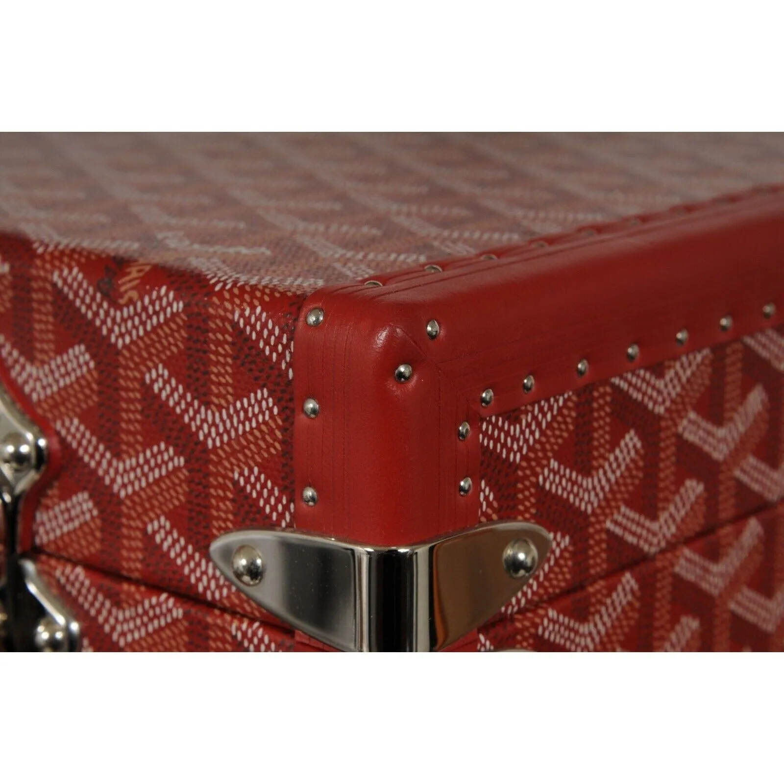 Manoir GM Red Briefcase Travel Computer Trunk Bag Luggage Carry On