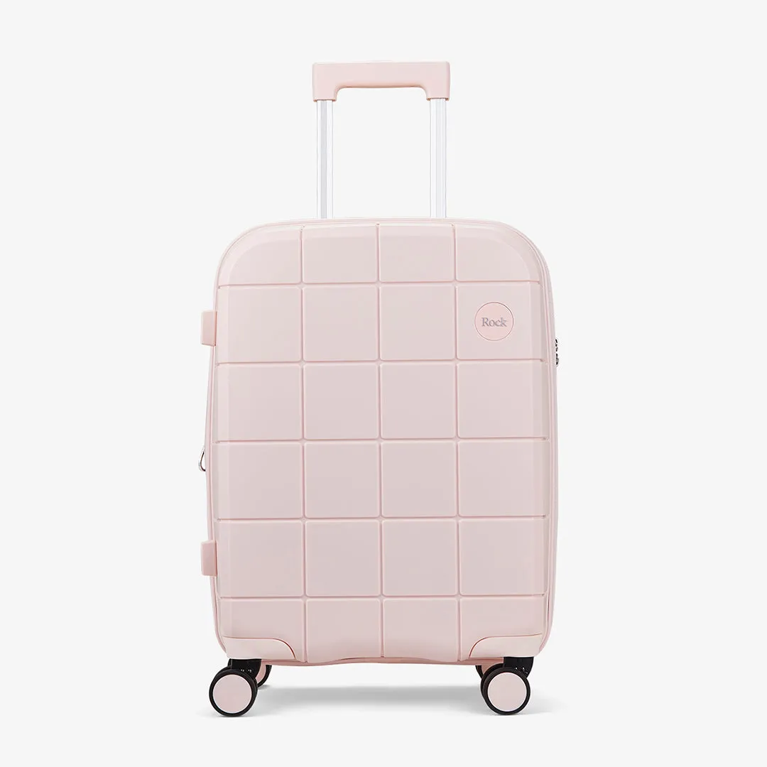 Pixel Small Suitcase in Pastel Pink