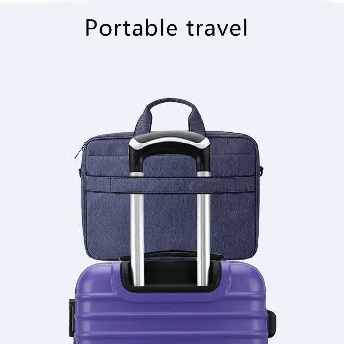 Sidiou Group Laptop Handbag Large Capacity Anti-theft Anti-Wrinkle Waterproof Portable Briefcase