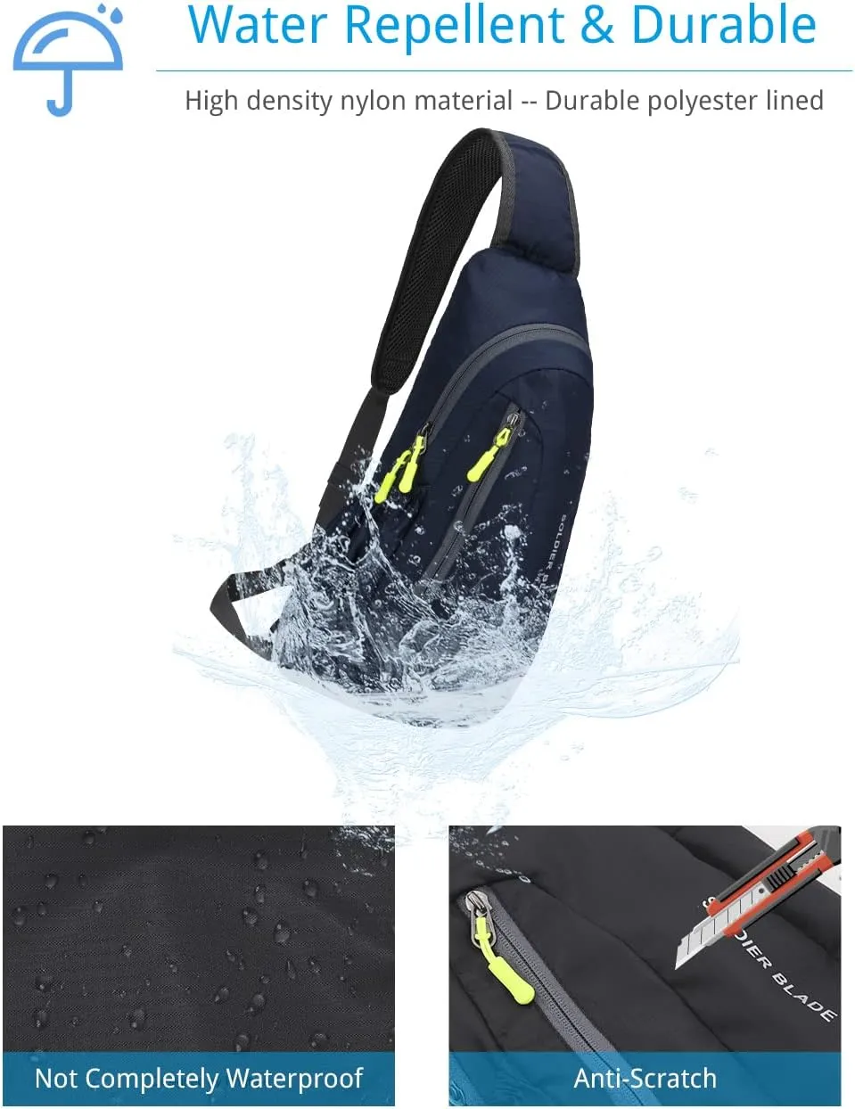 Sling Bag Crossbody Backpack for Men Womens, Chest Bag Backpack, Shoulder bag Gym Cycling Traveling Outdoor Sports