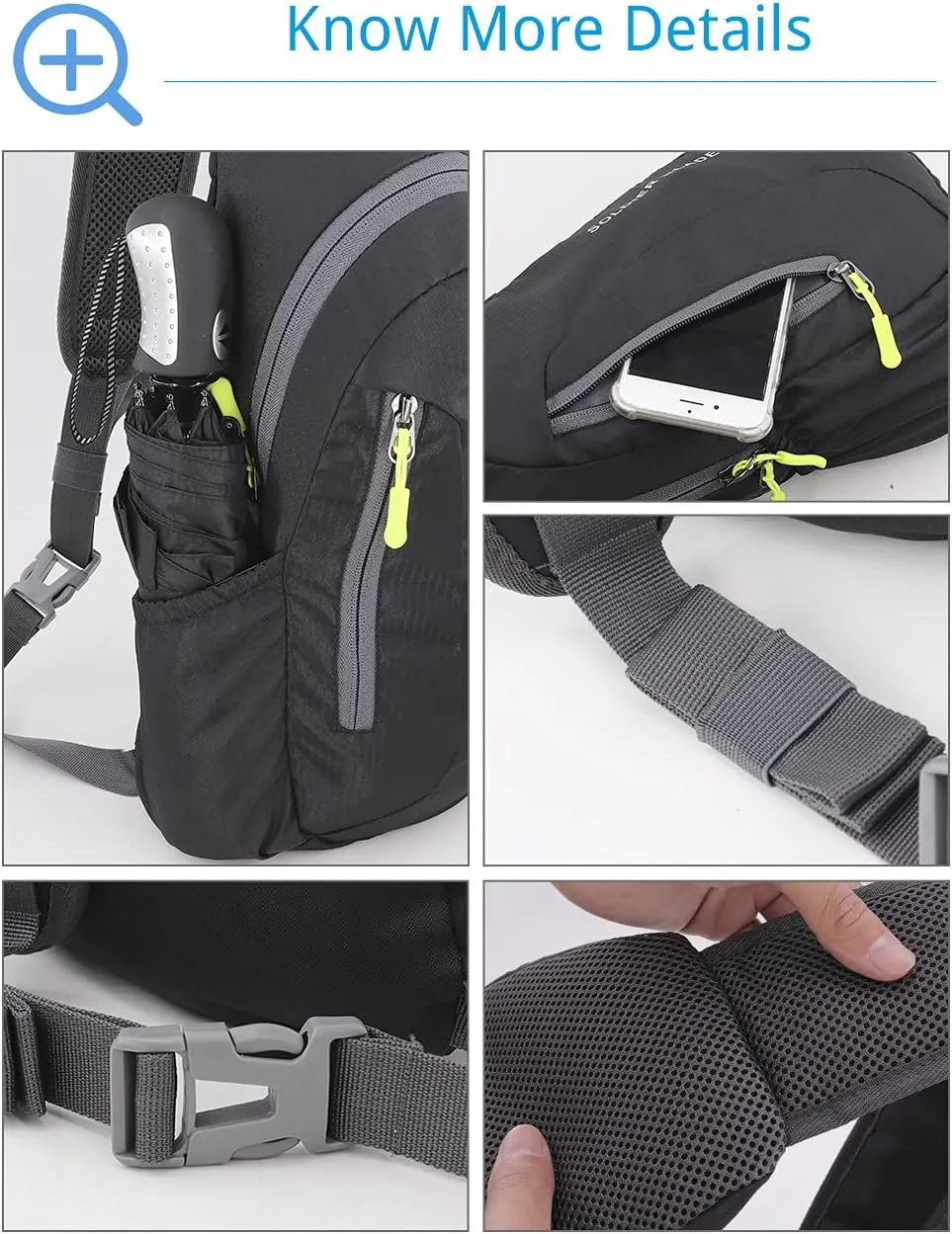 Sling Bag Crossbody Backpack for Men Womens, Chest Bag Backpack, Shoulder bag Gym Cycling Traveling Outdoor Sports