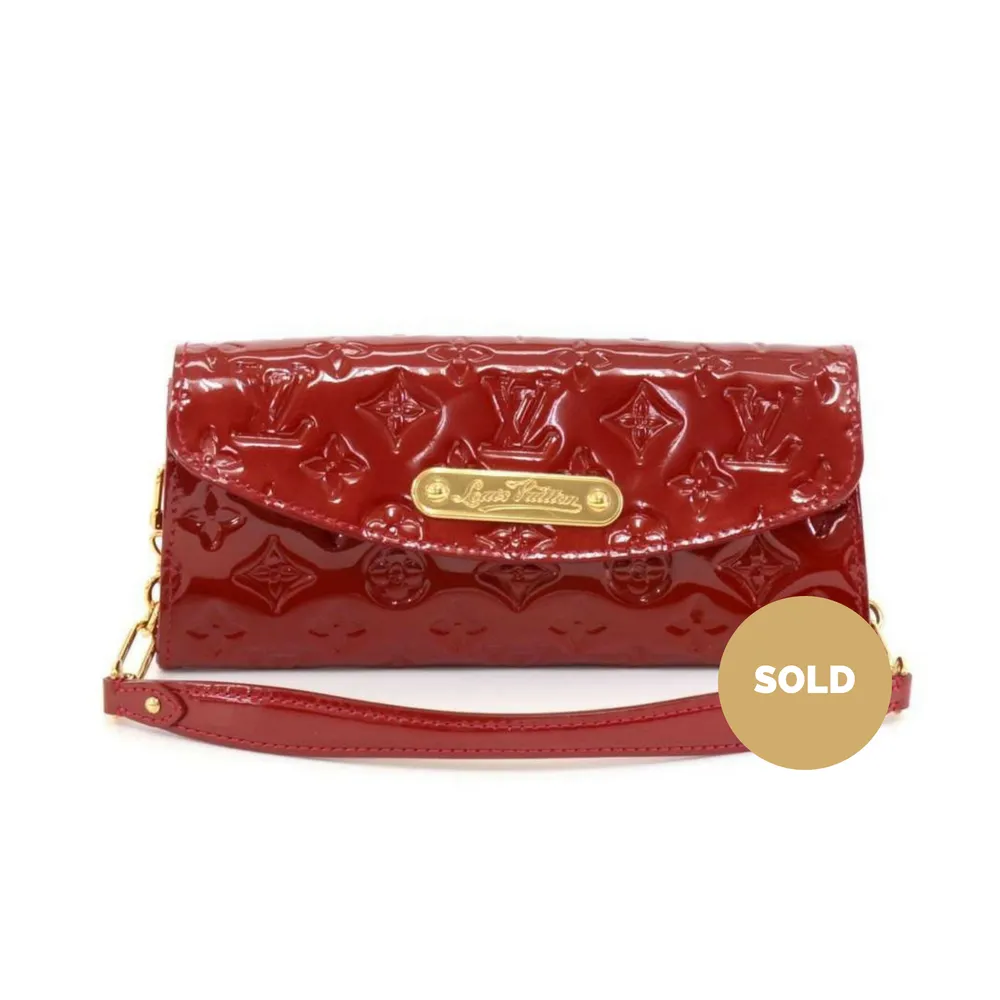 Sunset Boulevard Monogram Vernis Leather Shoulder Bag