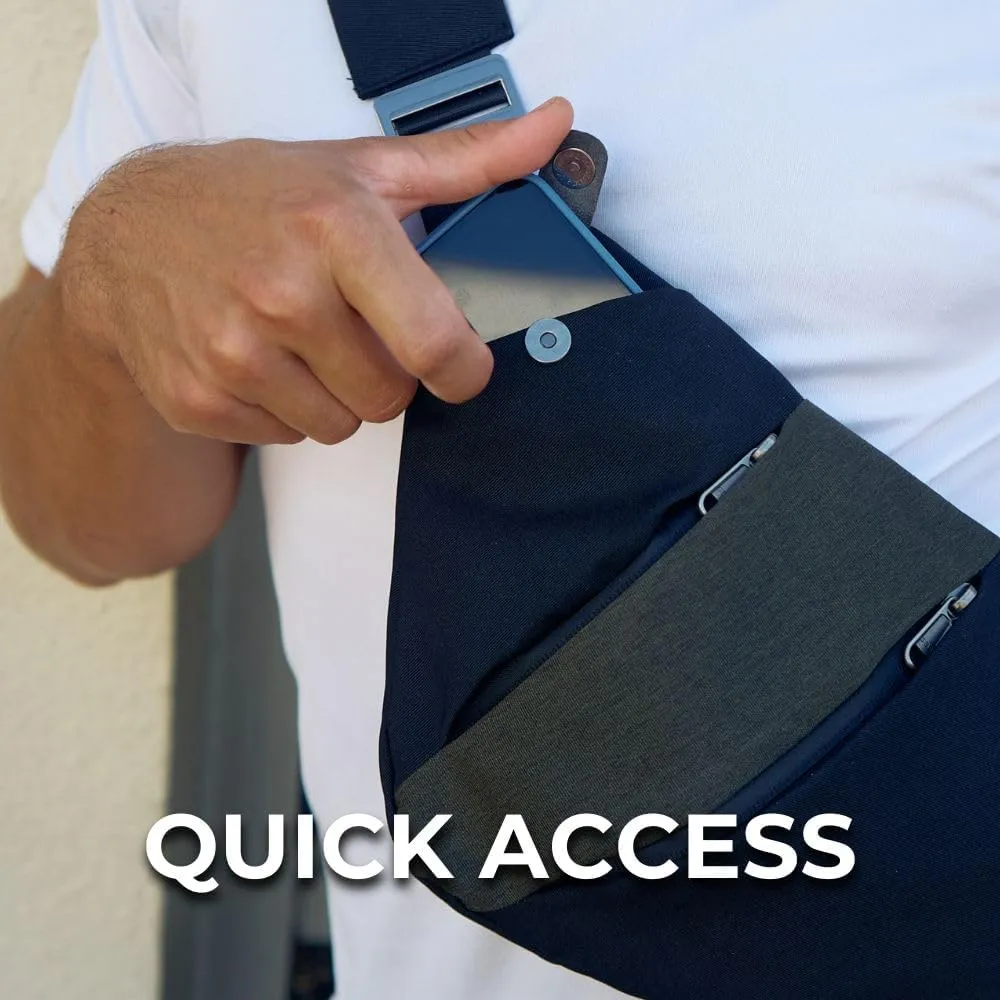 The Original Slim Carry Crossbody Anti-Theft Black Bag