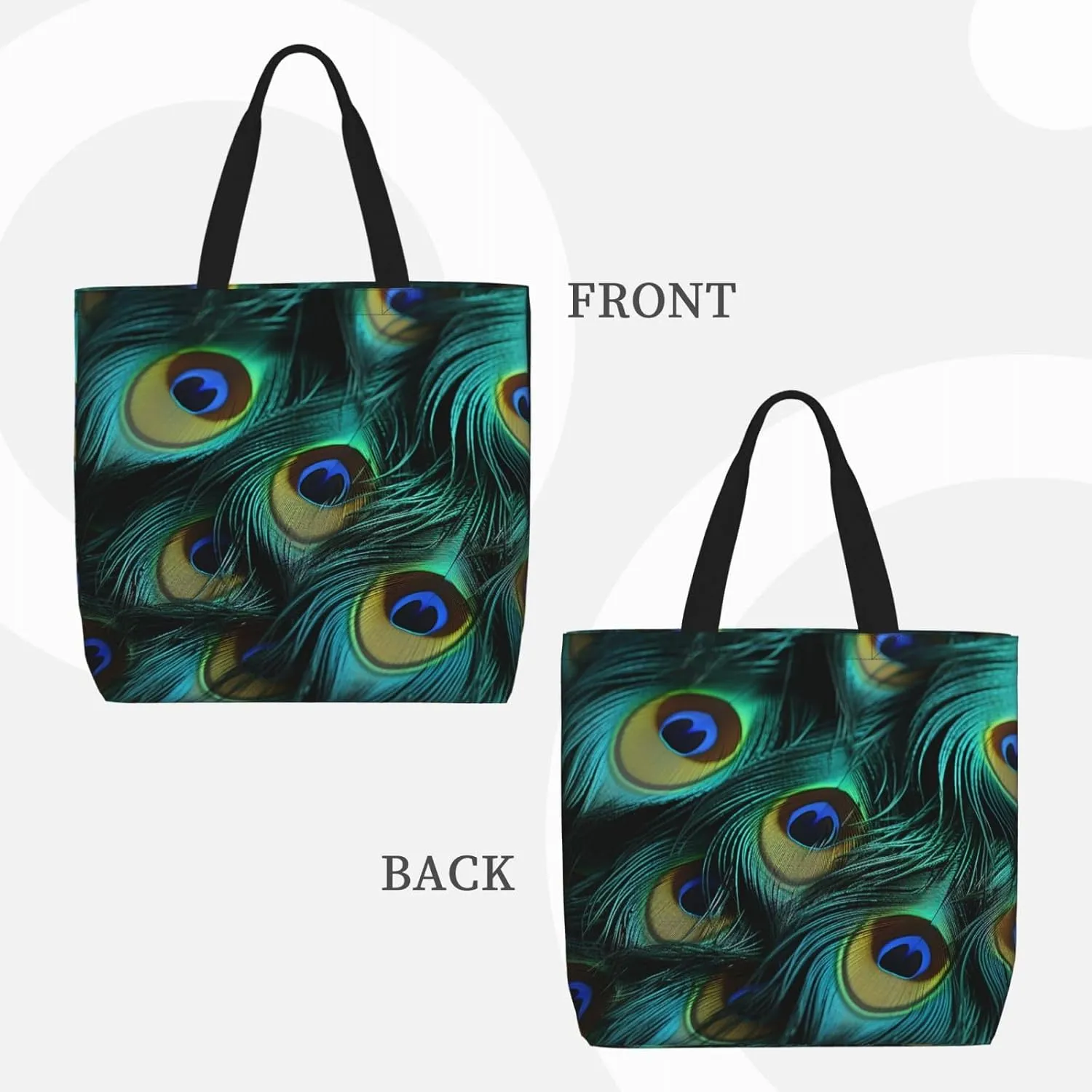 Tote Bag for Women Clouds Shoulder Bag with Zipper Handbag Large Capacity Reusable Grocery Bag