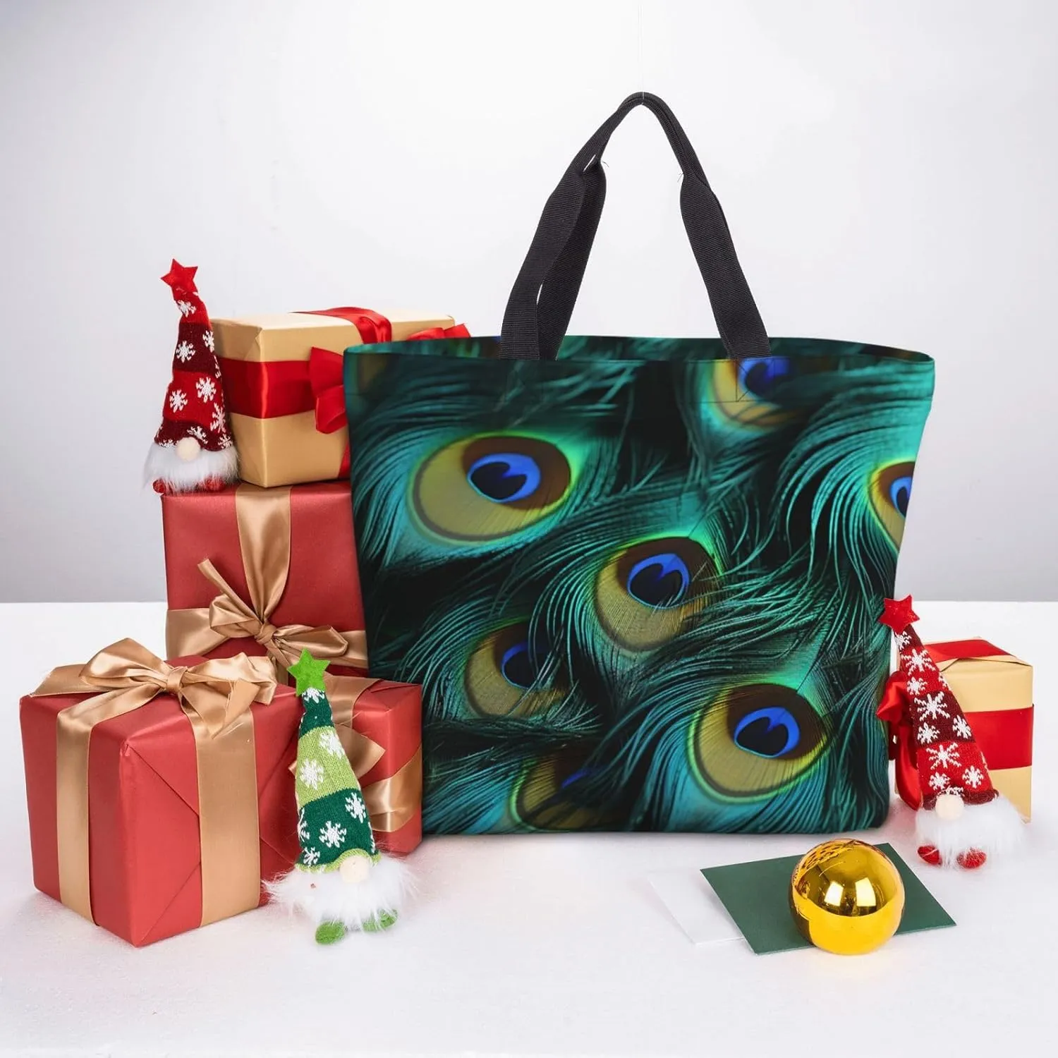 Tote Bag for Women Clouds Shoulder Bag with Zipper Handbag Large Capacity Reusable Grocery Bag