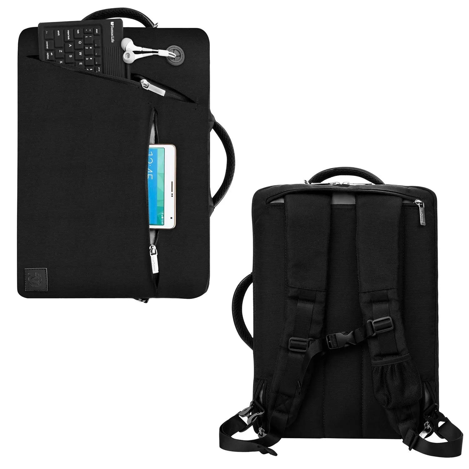 Vangoddy Slate Laptop Backpack Travel Daypack (Black) for Microsoft Surface, Pro 13 inch
