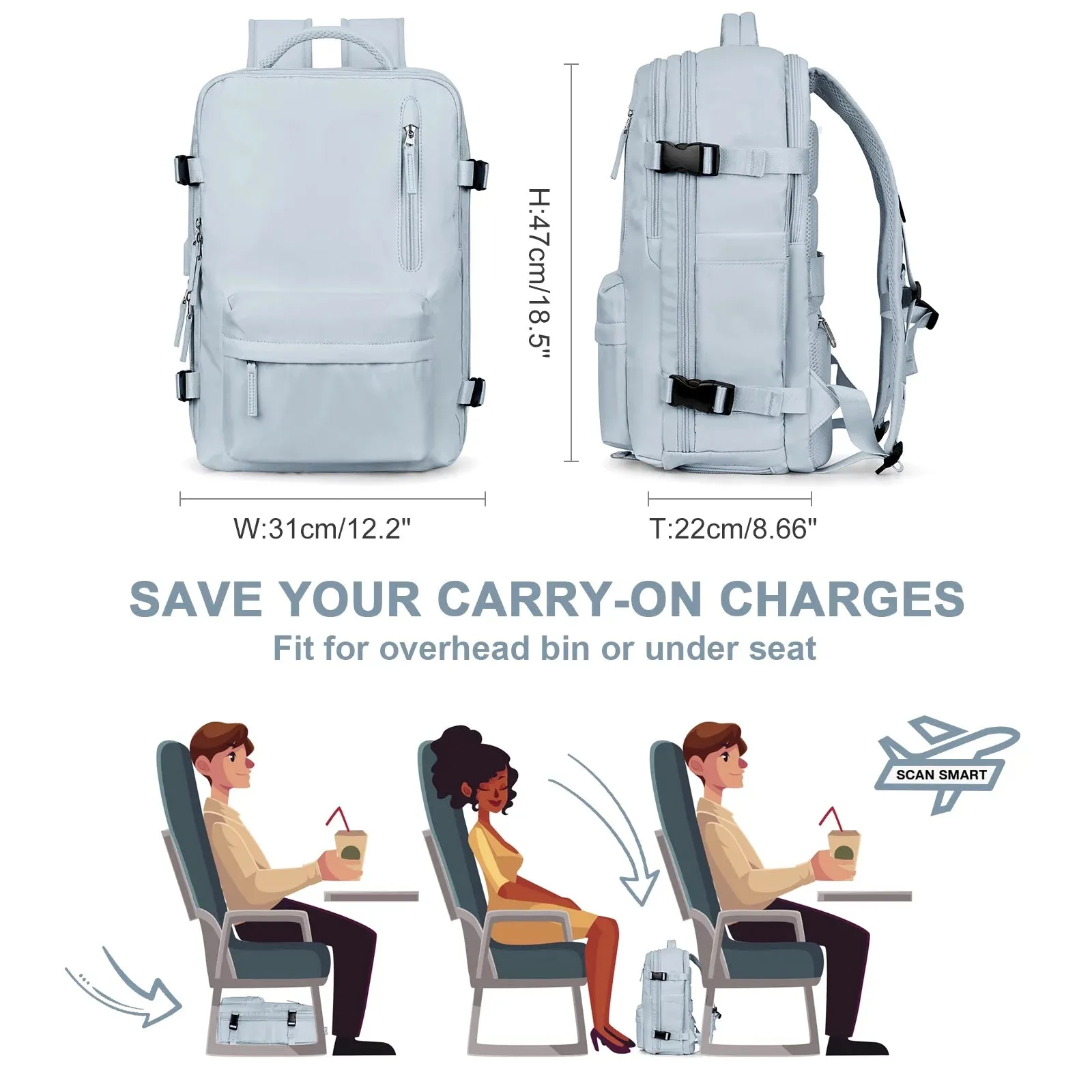 Waterproof Multi Storage Backpack