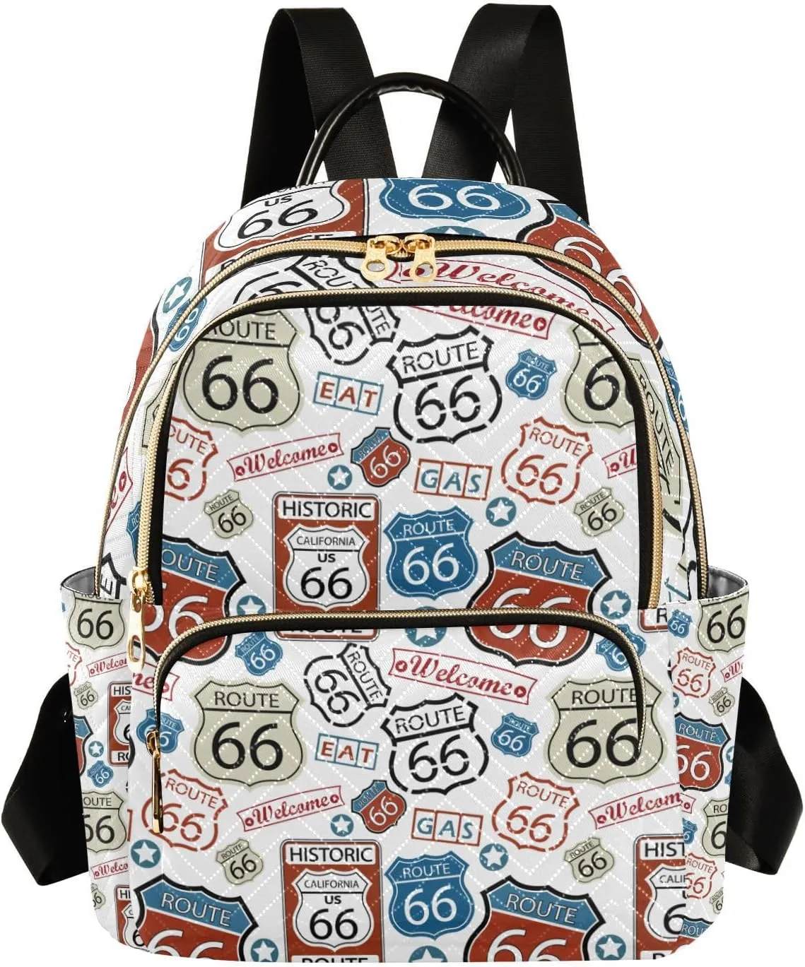 Women Fashion Backpack Route 66 Cute Sturdy Daily Bag Compact Regular Bag Diaper Bag