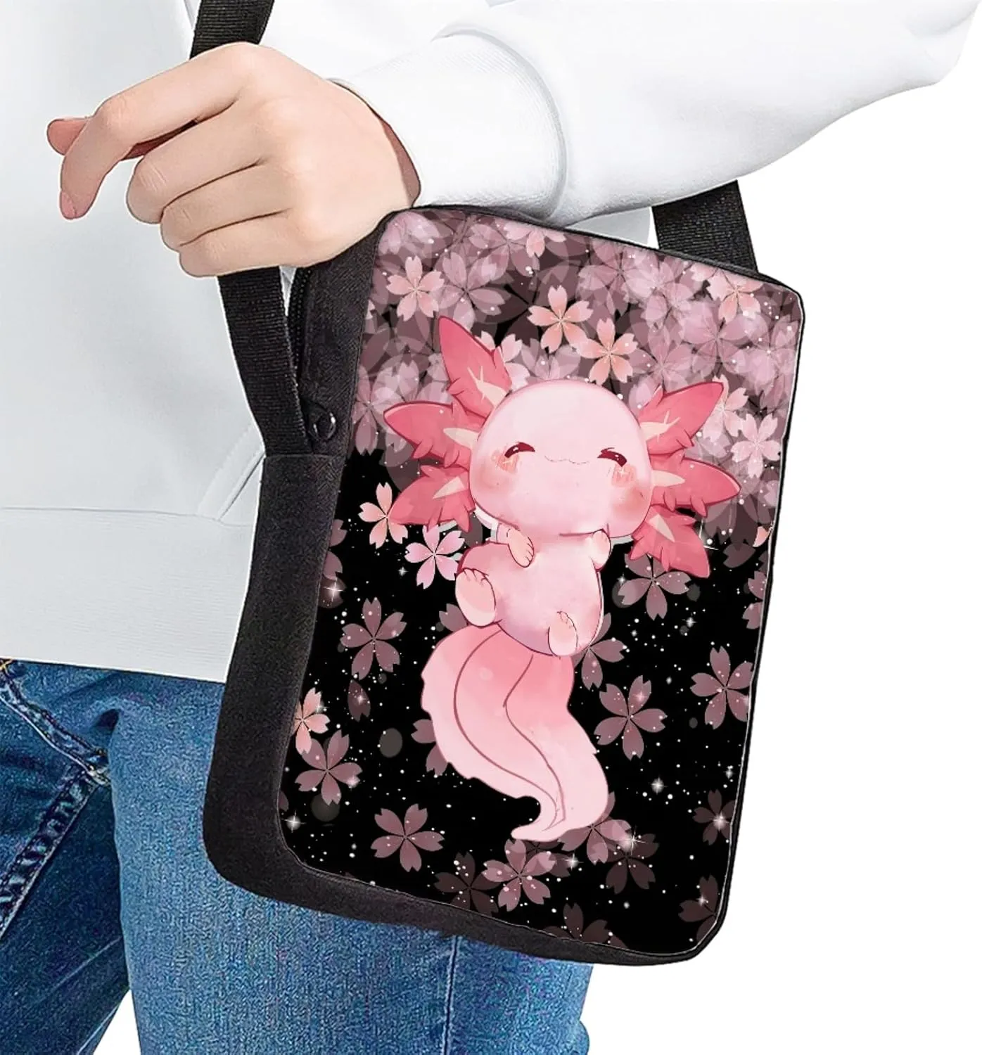 Women Men Small Crossbody Bag Messenger Purse for Traveling Shopping