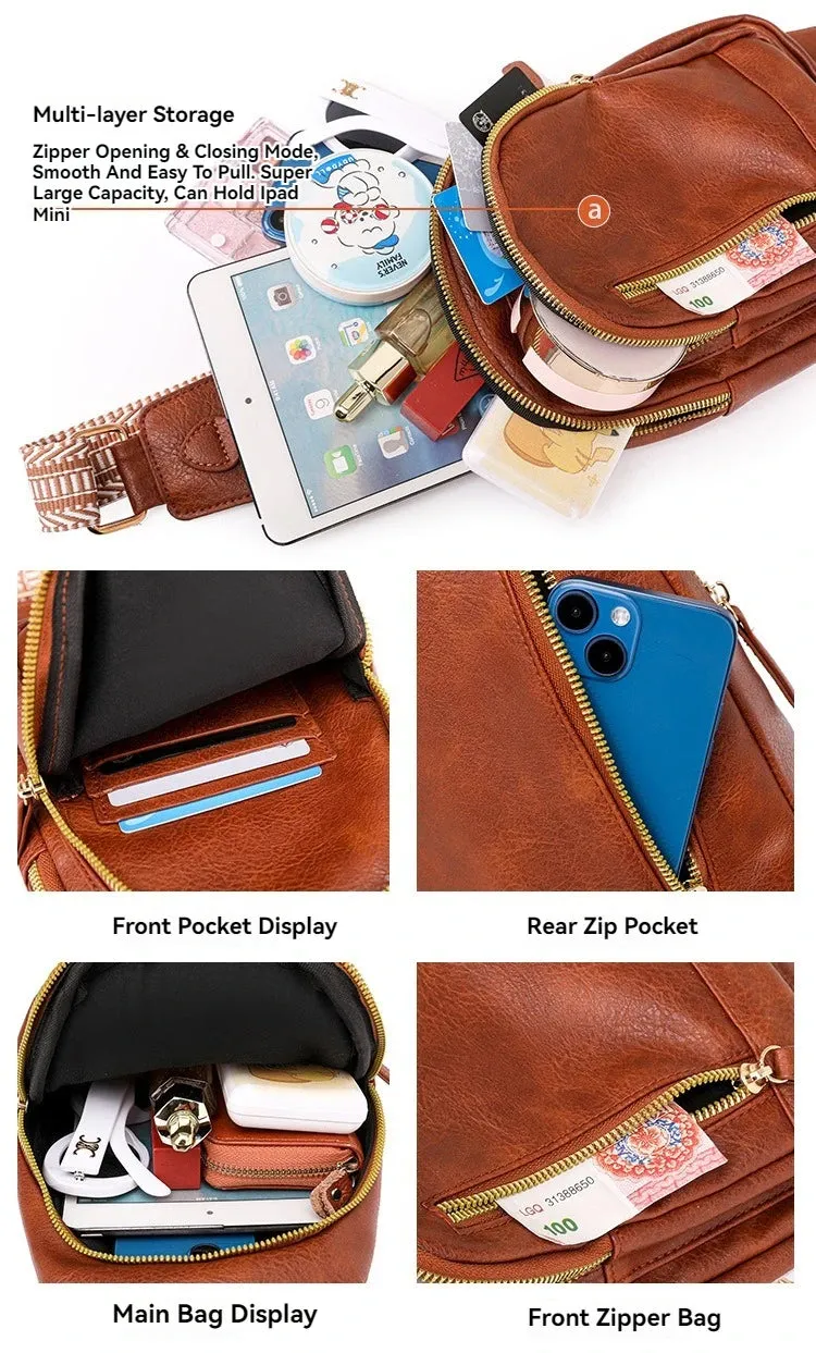 Women Single Shoulder Crossbody Bag Large Capacity
