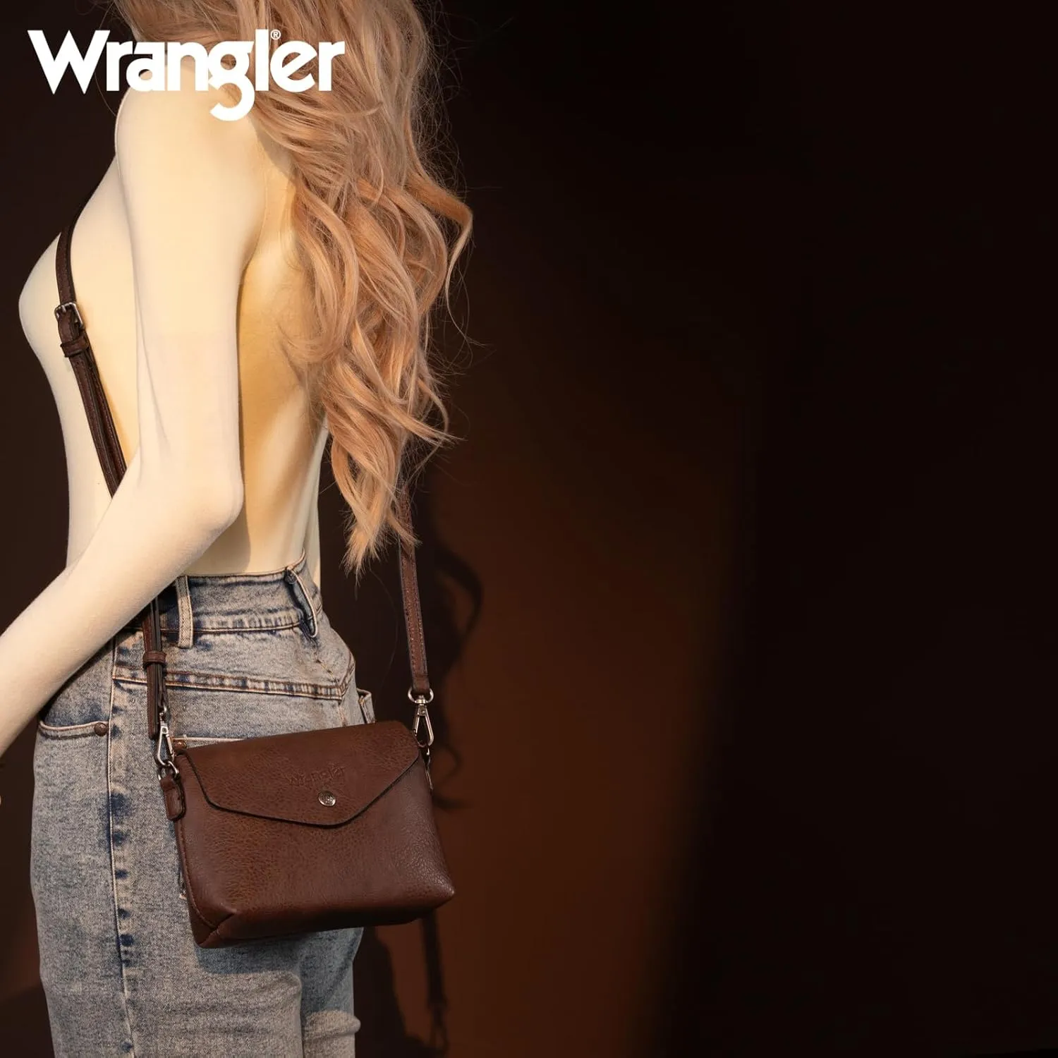 Wrangler Tote Handbags for Women Vegan Leather Shoulder Tote Purse with Small Crossbody Bag