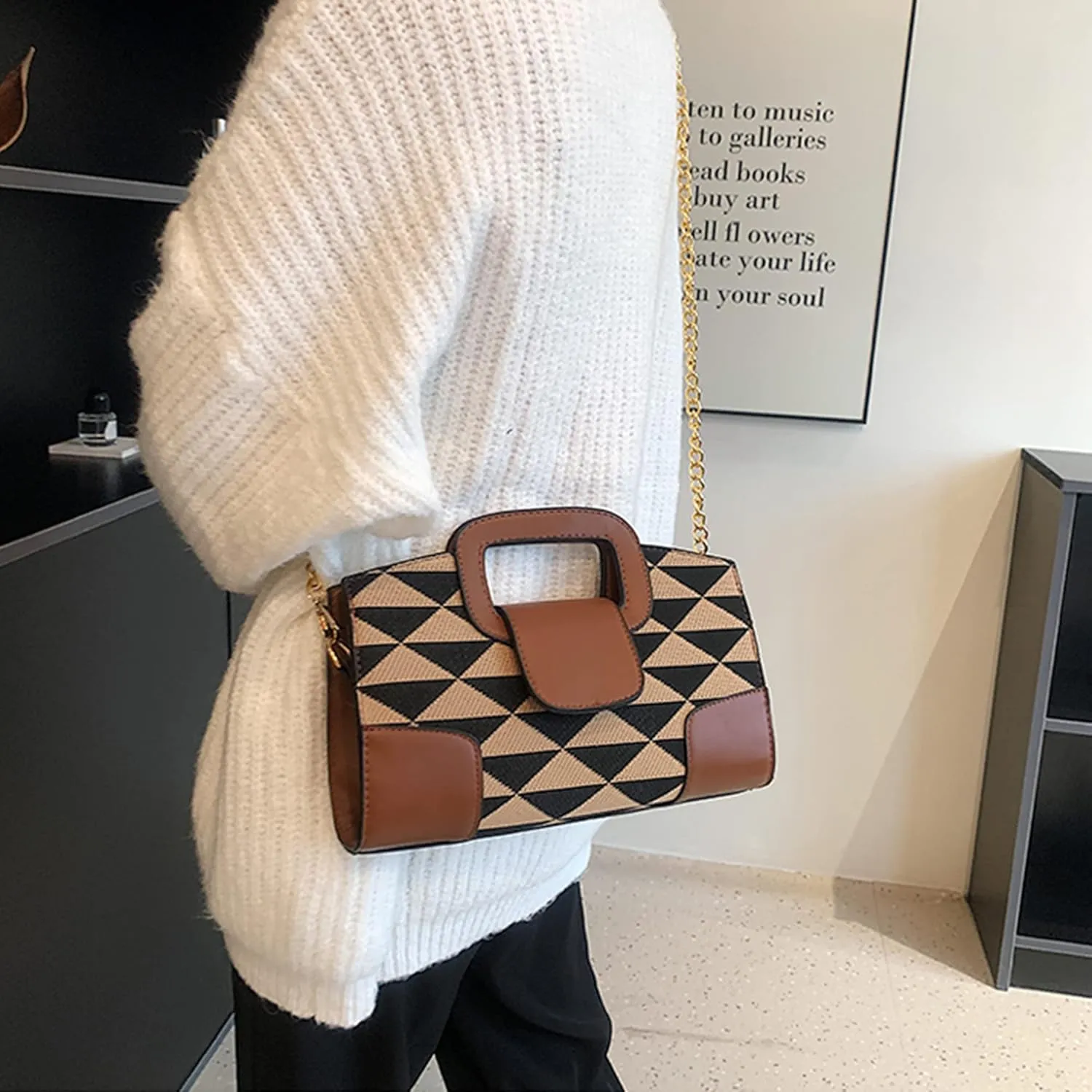 ZLMBAGUS Women Vintage Flap Tote Top Handle Satchel Handbags PU Leather Clutch Purse Shoulder Bag